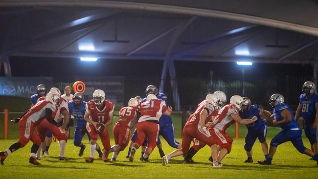 Mackay Gridiron vs Townsville Cyclones at West Tiger Park Walkerston. Saturday 20 January 2024 Picture:Michaela Harlow