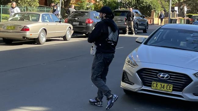 Omar Ajaj leaves Burwood Local Court on June 15.