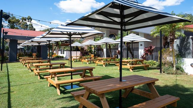 The new beer garden at the renovated Salisbury Hotel