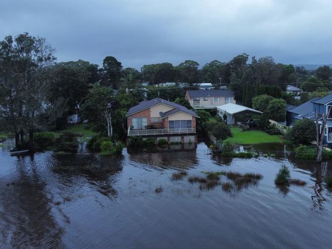 The flood warning has been downgraded to moderate. Picture: Marcus Donsworth