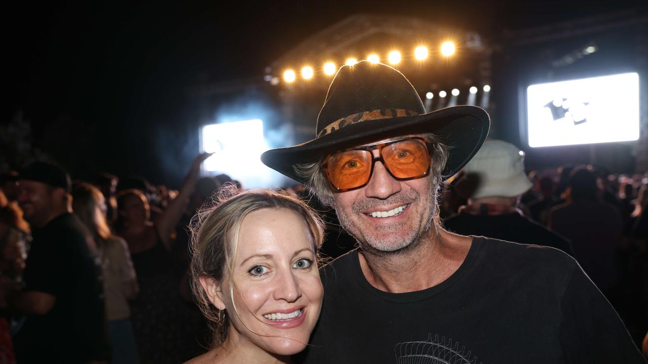 Miranda Boswerger and Warwick Boswerger at the Lookout Festival 2024 at Broadwater Parklands for Gold Coast at Large. Picture: Portia Large