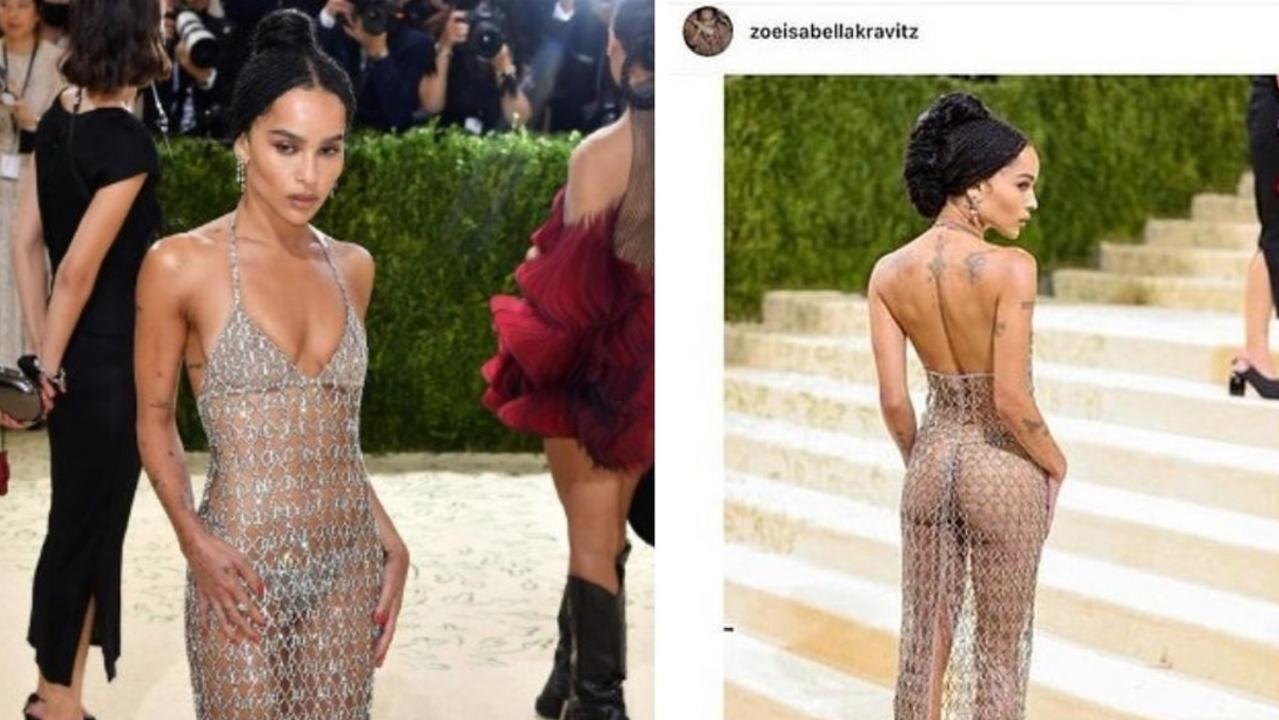 Zoe Kravitz Shuts Down Critic Over Met Gala Naked Dress Comment The Mercury
