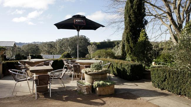 The Burrawang Village Hotel has a great beer garden with amazing views. Picture: John Fotiadis