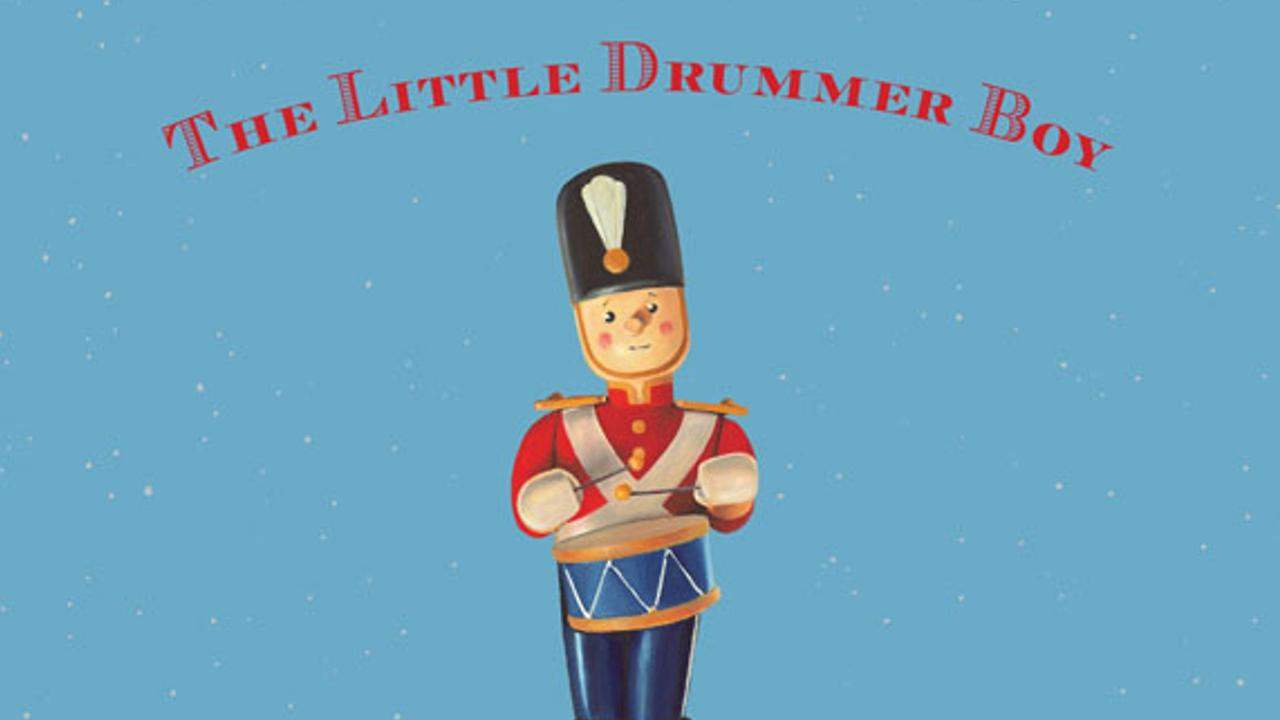 A book cover of the story The Little Drummer Boy.