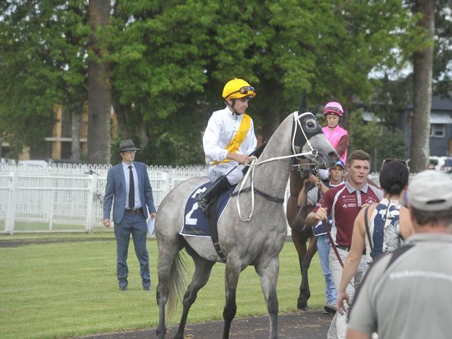 Matthew McGuren rode Matthew Dunn's Gracie Bell to second at the Country Championships qualifying heat moved from Coffs Harbour to Grafton's Clarence River Jockey Club on Thursday, February 20.