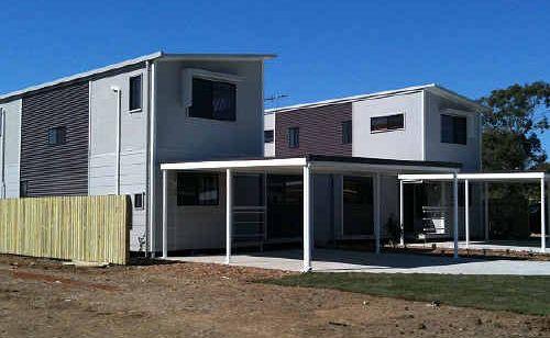 An example of Landtrak Group’s modular housing for mining communities. Plans are underway to install 19 houses and 14 apartments in Blackwater.