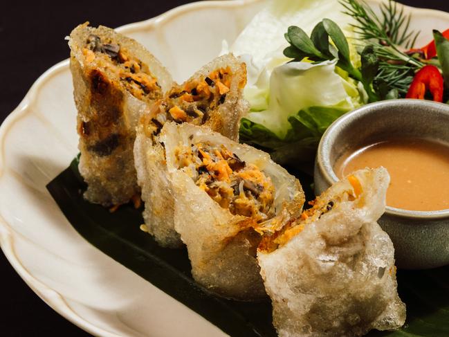 Crispy Snail Spring Rolls at Luc Lac