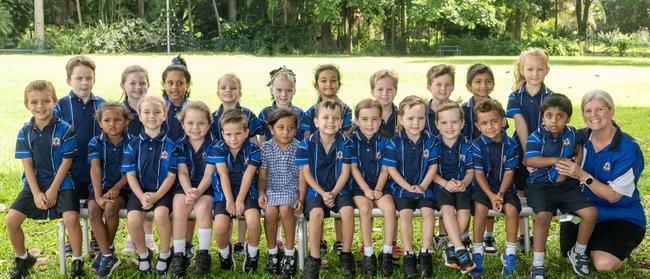 Victoria Park State School Prep A Back Row: Angus, Olivia, Shanine, Ebony, Everlynn, Navya, Silas, Carter, Raiden, Willow Front Row: Christian, Oshen, Hazel, Nevaeh, Hastings, Boatu, Zac, River, Luke, Bodhi, Francis, Basil, Teacher: Mrs Daniel, Teacher Aide: Mrs Newsome Picture: Michaela Harlow.