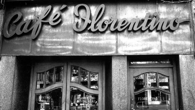 Cafe Florentino on Bourke Street had Melbourne’s first espresso machine in the 1930s. The restaurant is now Grossi Florentino. Picture: HWT Library.