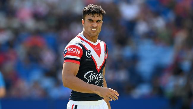 Rugby Australia bosses successfully poached Roosters young gun Joseph Suaalii (pictured) and now have their sights on Broncos enforcer Haas.