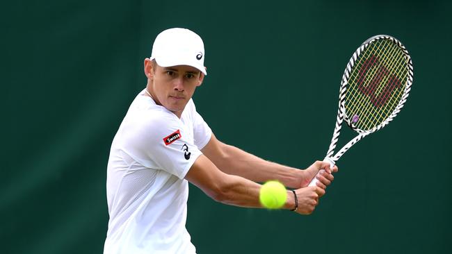 Alex de Minaur crushed Marco Cecchinato. Picture: Getty