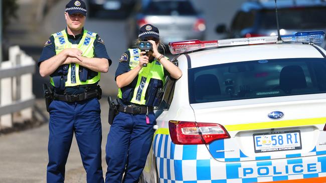 A total of 36 motorists were caught travelling in excess of the 40kmh roadworks speed limit on Rosny Hill Road. Picture: MATT THOMPSON