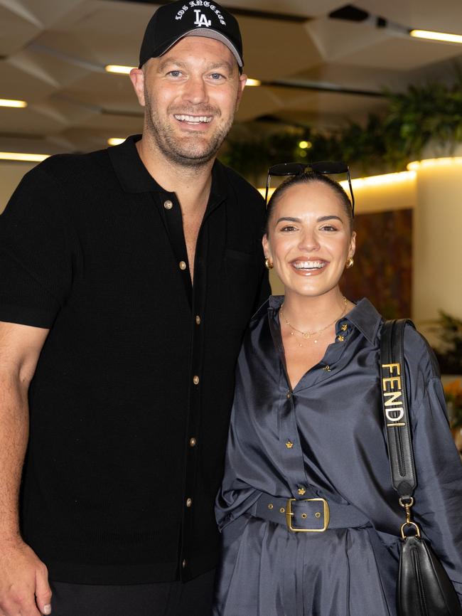 Couple Thomas Bellchambers and Olympia Valance are taking on new challenges. Picture: Fiona Hamilton