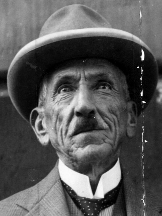 Prime Minister Billy Hughes reacted to being egged by creating a new police force. Picture: Supplied