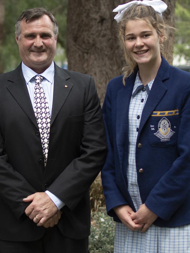 Inspiring leader: Paralympian Neil Fuller is director of sport at St Peter's Girls’ ... he is pictured with sport prefect Rose PIttman. Picture supplied.