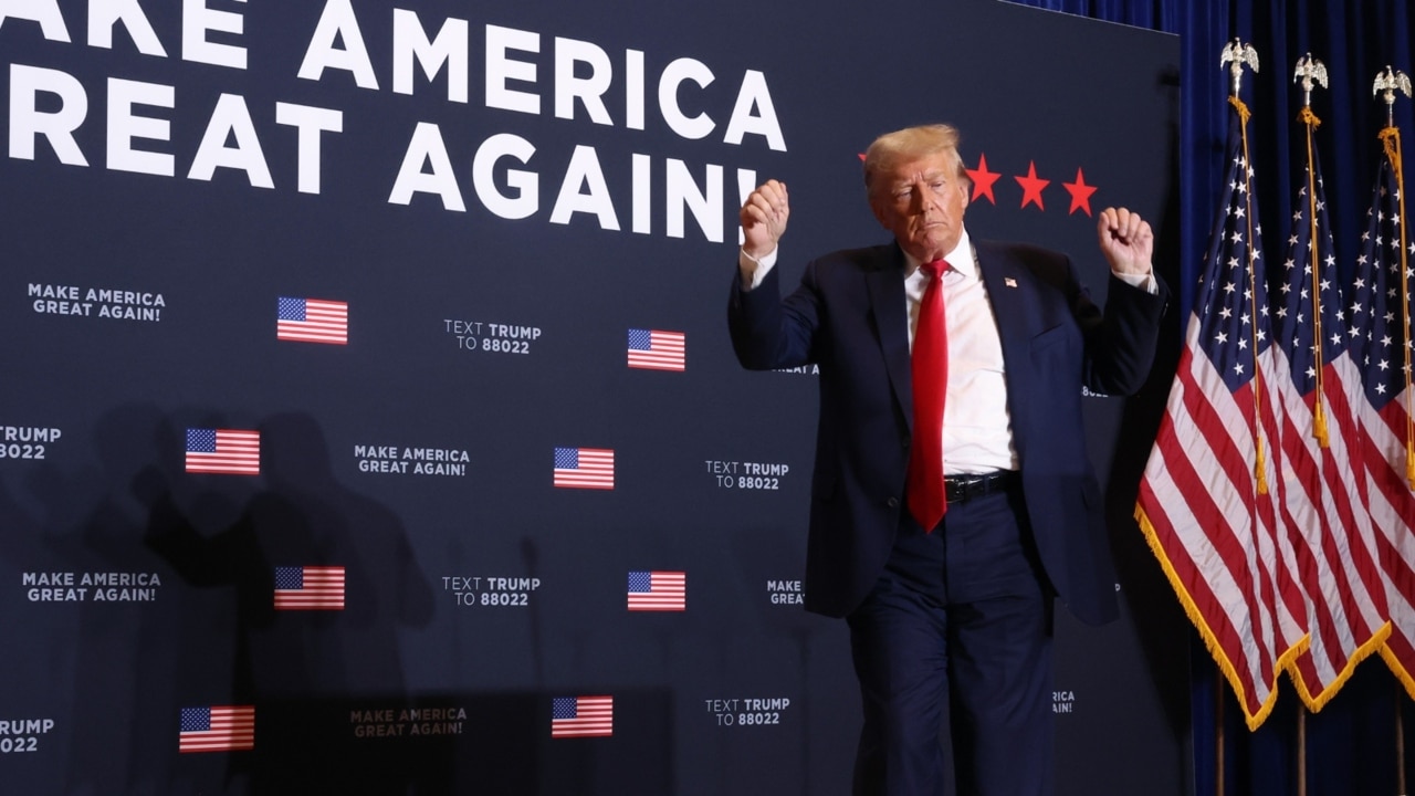 Donald Trump dances at event before Super Tuesday victory