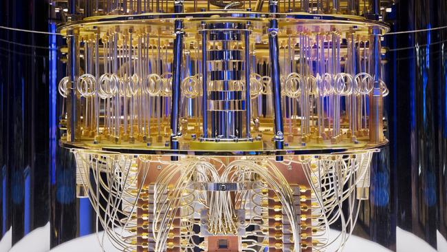 Interior of a quantum computer.