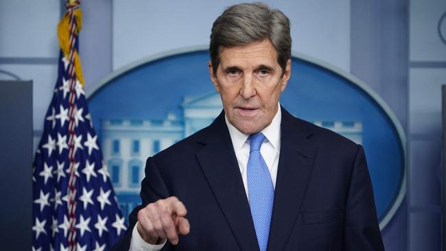 John Kerry says the US will be willing to work with China on climate negotiations. Picture: AFP