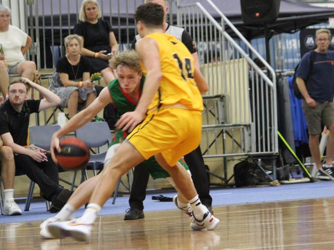 Tasmania's Kye Savage during the Under-20 National Championships in Geelong. Picture: Lachlan Hannah