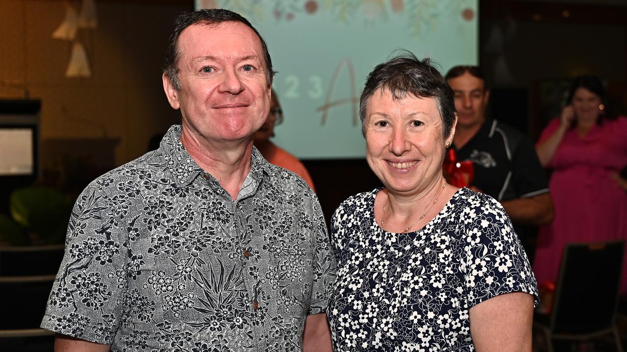 Nominee Chris Corniaux and Gillian Huleux at the 2023 Cairns Regional Council Australia Day Awards Ceremony. Picture Emily Barker.