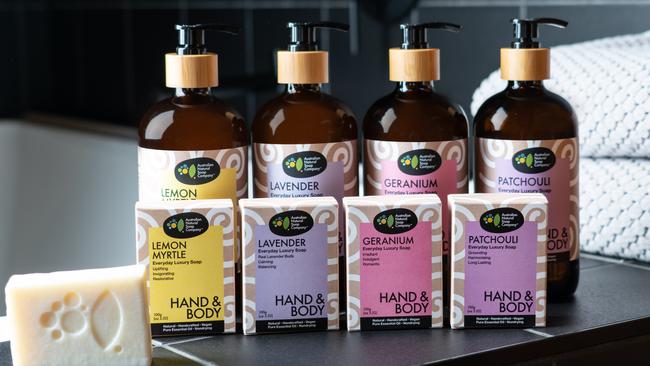 They don’t use palm oil or animal fats that are used in many other commercial soaps and by using only plant oils, they don’t have to use preservatives such as parabens. Picture: Supplied