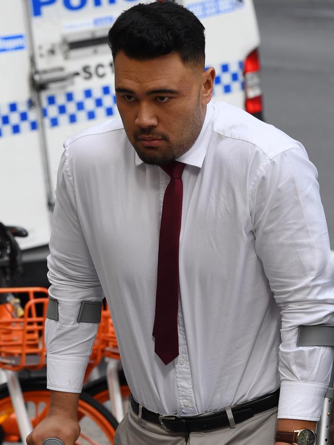 Domestic violence charges against NRL player Zane Musgrove have been dropped. Picture: AAP Image/Dean Lewins