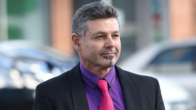 Michael Diamond arriving at the Raymond Terrace local court.