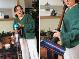 This Boxing Day, you can save over $400 on the Dyson V10 Cordless Vacuum. Picture: TikTok/@hayleighjmc 