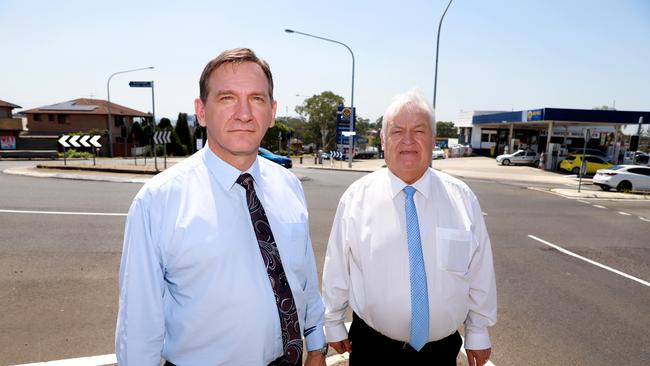 Blacktown state MP Stephen Bali and current Blacktown Mayor Tony Bleasdale. Picture: Angelo Velardo