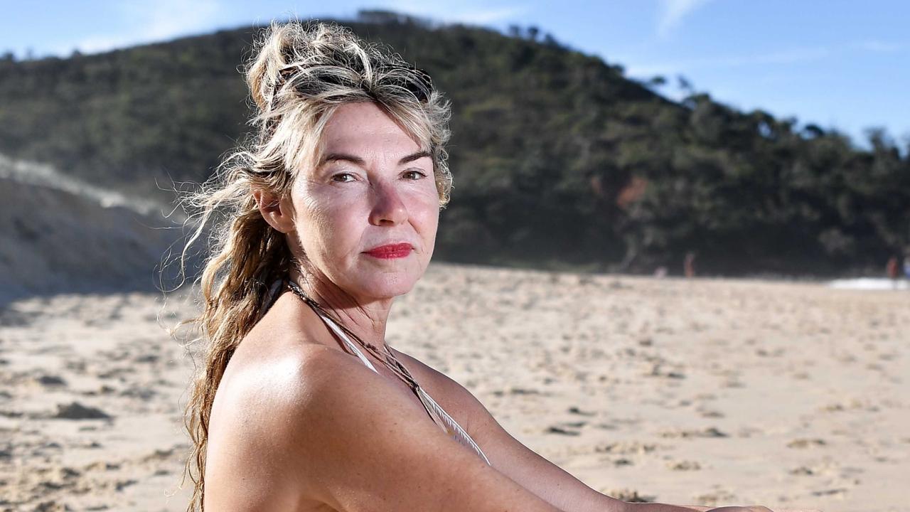 Christine Logan, 55, rescued a woman from a really bad rip at Sunshine Beach on Saturday morning. Picture: Patrick Woods.