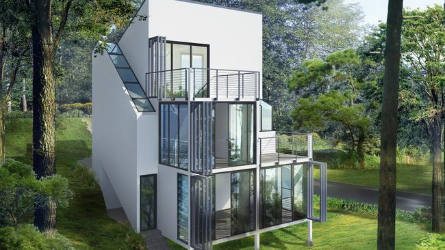 An artist impression of a house constructed using the Universal Modular Building System developed by Magnus Bjornsson and being actively marketed by Go-Evolve. Picture: SUPPLIED