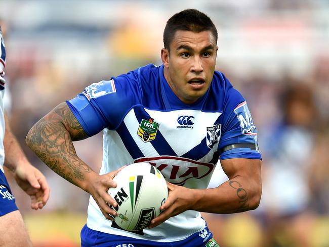 Michael LICHAA . NRL. North Queensland Cowboys Vs Canterbury-Bankstown Bulldogs at 1300smiles Stadium. Picture: Alix Sweeney