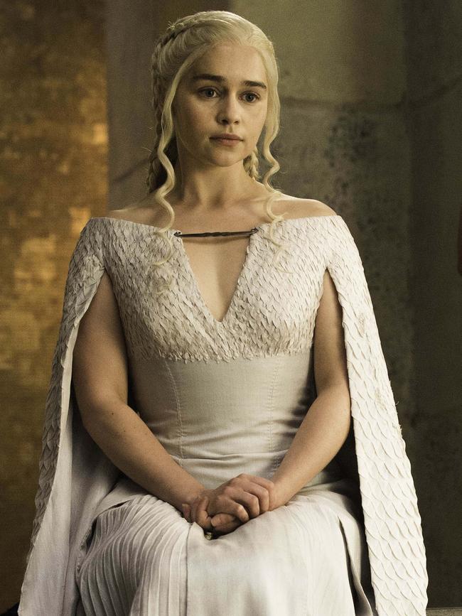 Emilia Clarke as Daenerys Targaryen in Game of Thrones. Picture: Foxtel