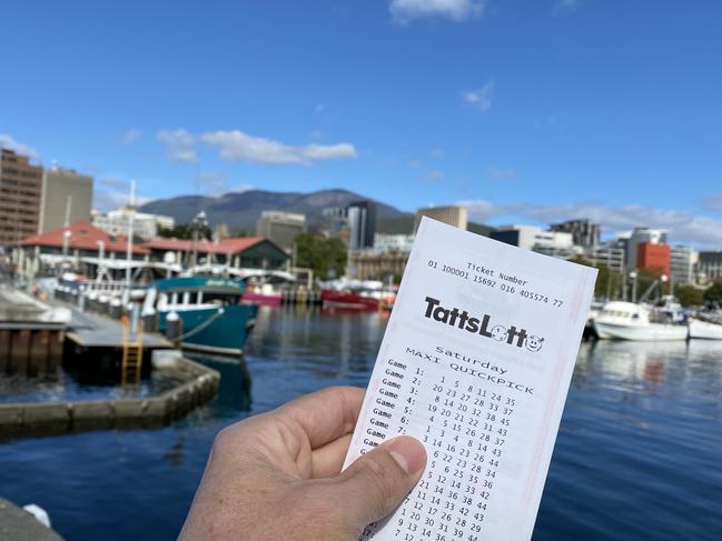 A Hobart man won $2 million on Father's Day.