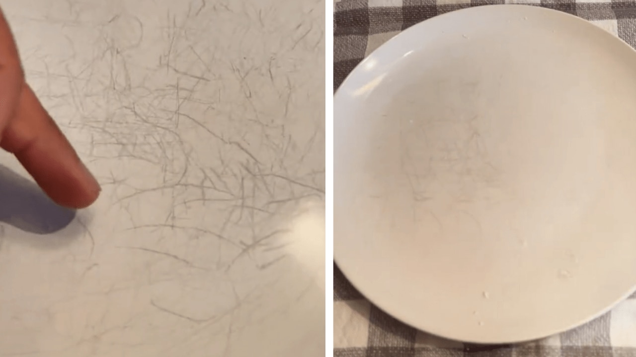 The $8 supermarket product that makes stubborn plate scratches disappear