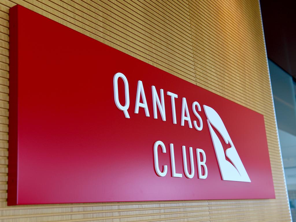Qantas Club signage at Adelaide Airport, Adelaide, Wednesday, May 8, 2019. (AAP Image/Bianca De Marchi) NO ARCHIVING