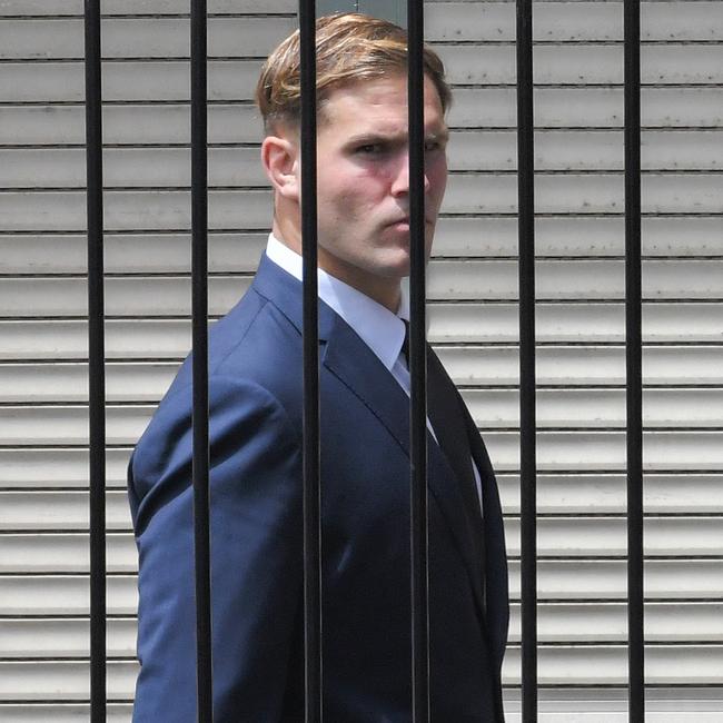 Jack de Belin may avoid ending up behind bars after being cleared on one charge and the jury failing to reach a unanimous conclusion in regards to others. Picture: Simon Bullard