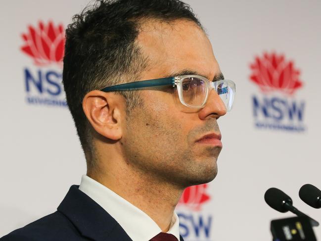 SYDNEY, AUSTRALIA : NewsWire Photos JUNE 18 2024: Treasurer Daniel Mookhey addresses the media in a press conference to deliver the NSW Budget 2024-25 budget at Martin Place in Sydney. Picture: Newswire / Gaye Gerard