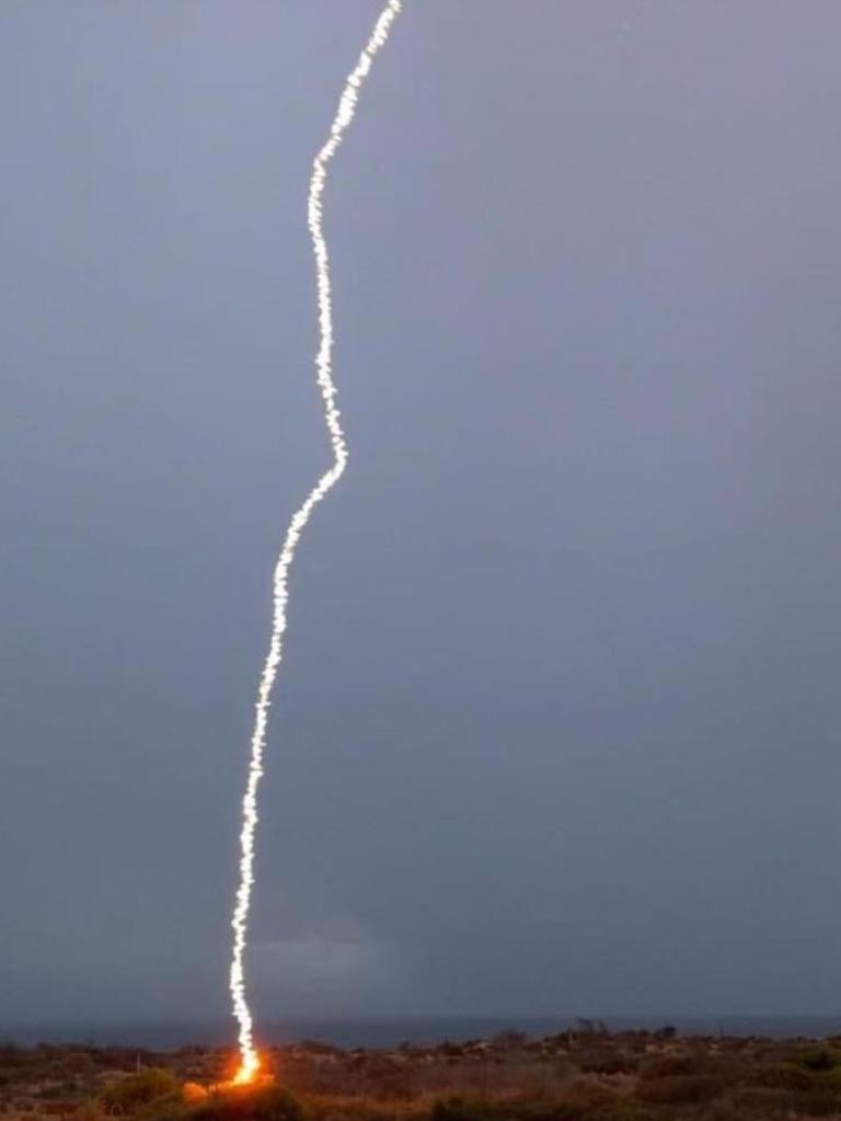 Lightning captured by Ben Stevens in Balgowan. Picture: Ben Stevens/StormscapesDarwin.net