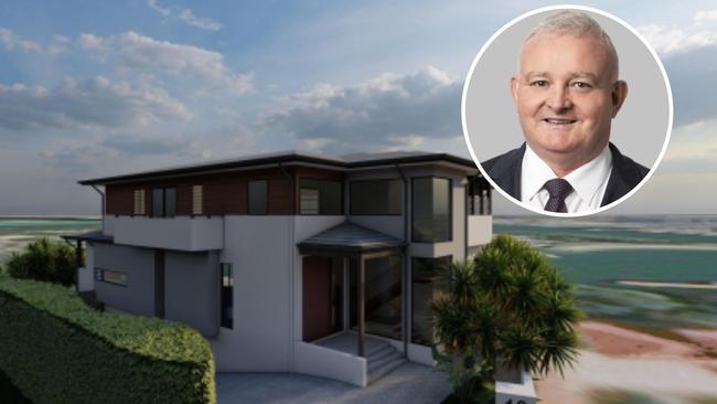 The proposed home and prominent Sydney agent Steven Devine. Pictures: Create Architecture.