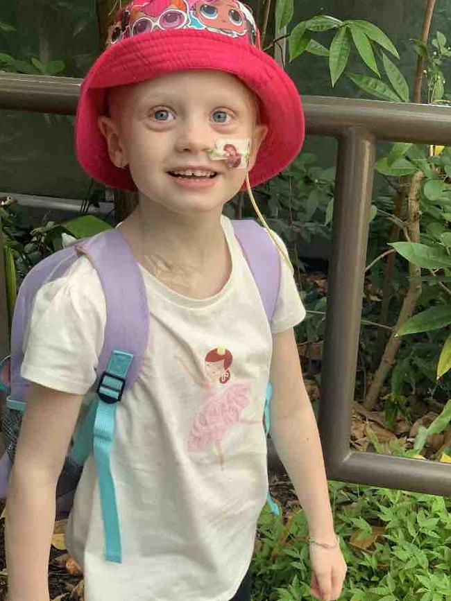 Hannah Warde is remaining positive throughout her treatment. Picture: GoFundMe.