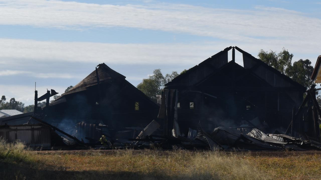 All that is left of the Romavilla Winery after a devastating fire tore through the building on June 22, 2023. Picture: Chloe Cufflin.