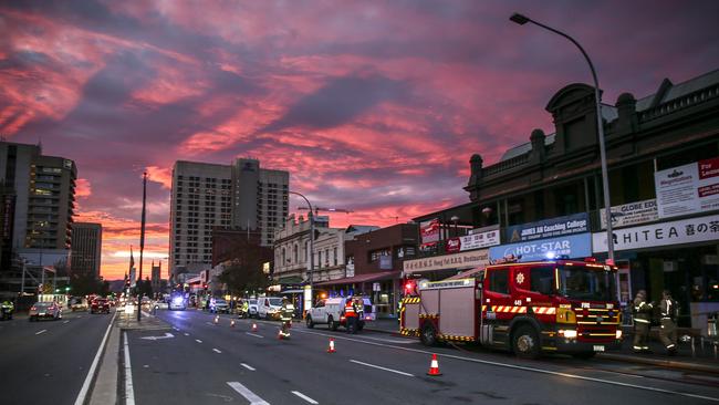 The fire broke out about 1am on Tuesday. Picture: AAP / Mike Burton