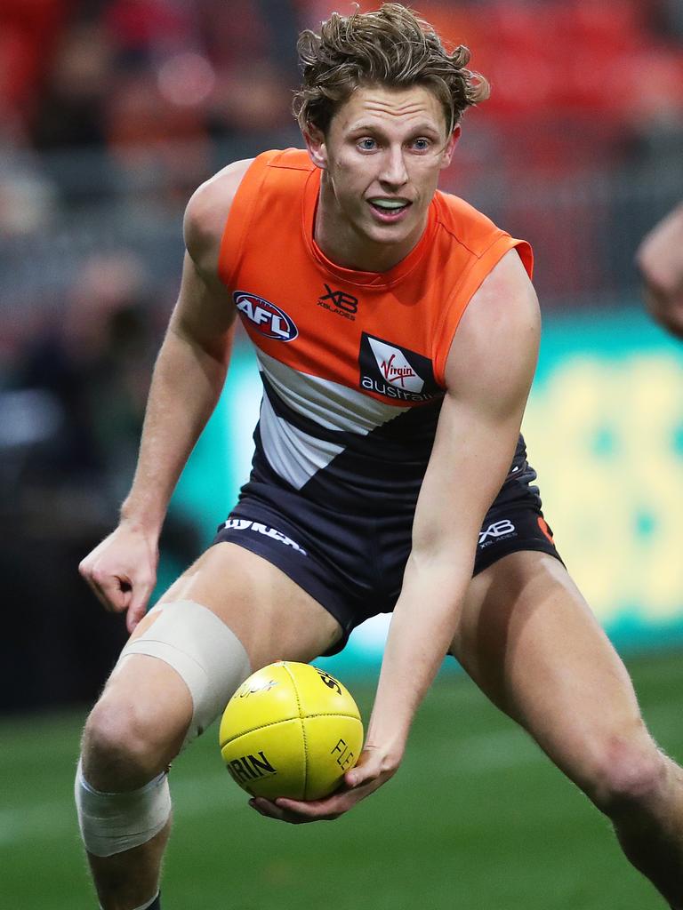 Giants star Lachie Whitfield grew up a Hawthorn nut. Picture. Phil Hillyard