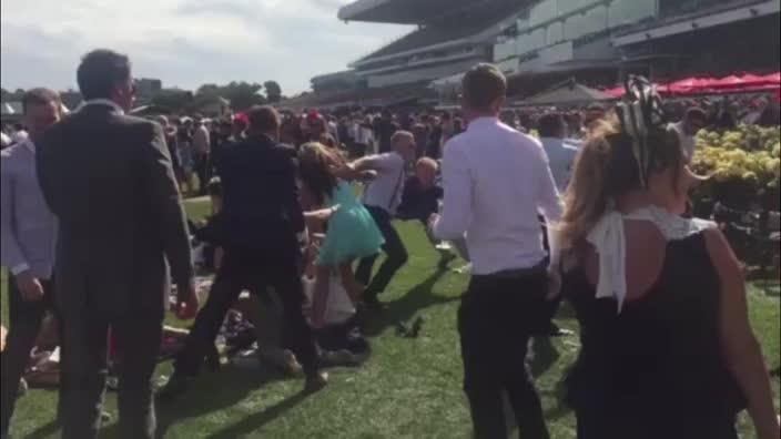 Was this the biggest brawl of the Melbourne Cup?