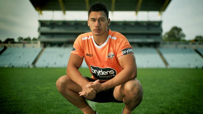Elijah Taylor says he feels at home at Wests Tigers. Picture: Mark Evans