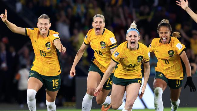 Australia win after a very tense penalty shootout during the FIFA WomenÃs World Cup quarter final between Australia and France at Suncorp Stadium in Brisbane. Pics Adam Head