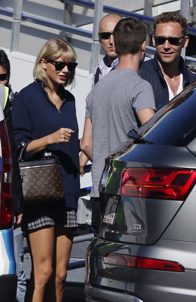 Taylor switched back into the outfit she wore when leaving Los Angeles airport. Photo: Jerad Williams
