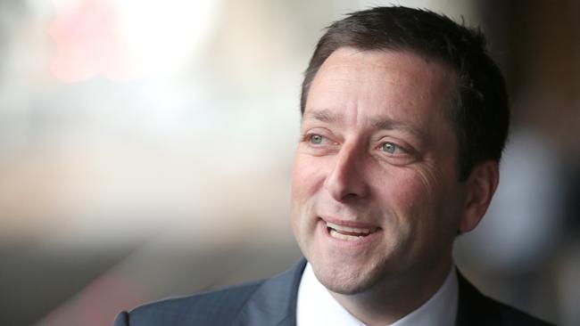 Matthew Guy announced the mandatory sentences today. Picture: Alison Wynd