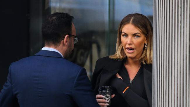 Patricia Hadjia an Instagram influencer known as "Torpedo Trish" who narrowly avoided prison after a drink-driving rampage is seen arriving at the Downing Centre Court in Sydney. Picture NCA Newswire/ Gaye Gerard